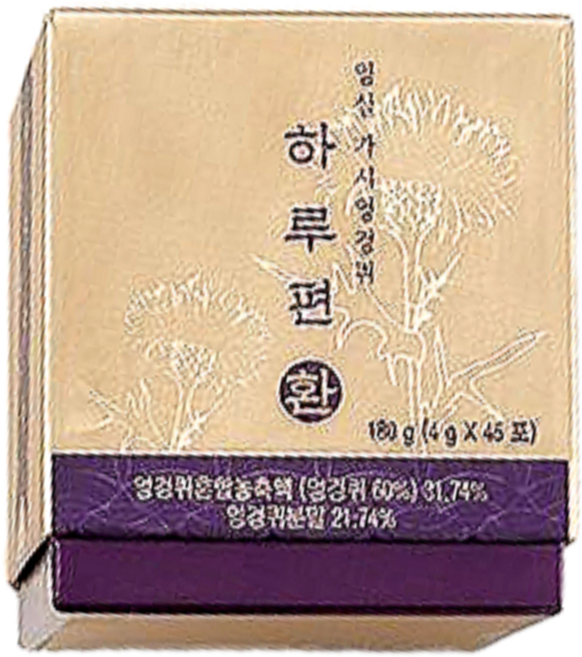 [JKLIVING] 임실가시엉겅퀴 하루편환 ( 4g x 45포 ) - 100% 국내산 엉겅퀴와 헛개나무 백출 울금, 5개