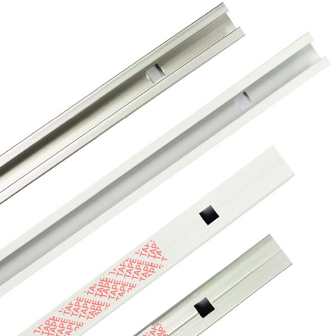 마이토우 고하중 액자걸이 천장레일형 세트 천정고정와이어 액자걸이 2M 와이어 높은 천장 호환, 택4 100cm 레일 단품 (걸이 별도 구매), 1개, 화이트