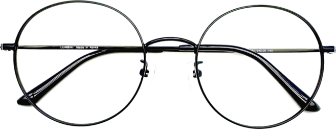 25년형 국산 초경량 티타늄 안경테, 54원형, 블랙(무광), 안경테만구입, 1개
