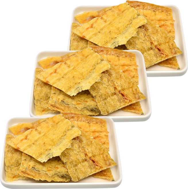 국내제작 기력회복 다이어트식으로 좋은 명태포 육포_강아지 고양이 수제간식, 3개, 60g