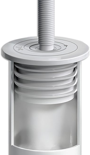 세탁기배수구트랩 빅사이즈 PVC 배수관 냄새 역류 벌레 차단, 1개