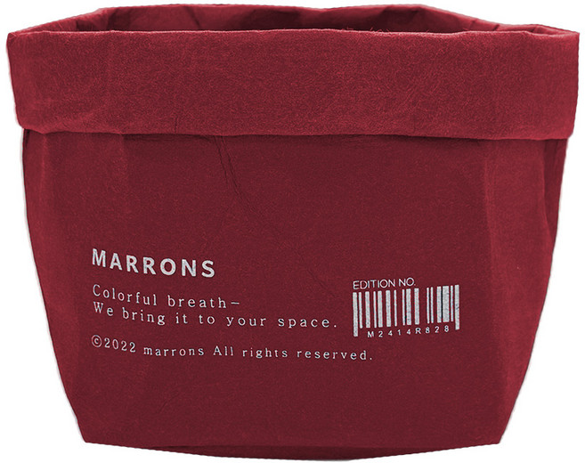 마롱즈 페이퍼 바구니, CHERRY, 1개