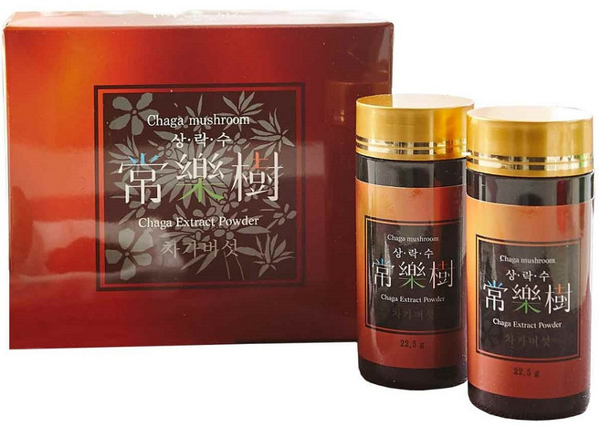 상락수 차가버섯 추출분말 루치스페셜(SD) 프리미엄급 45g(22.5g*2병) 러시아산 1등급 100% 한국 HACCP 인증시설생산 한국특허승인기술력, 2개, 22.5