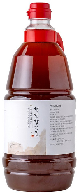 저온압착 통참깨 천년참기름, 1개, 1.8L