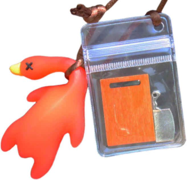 휘뚜마뚜 자외선 오리 키링 변색 키링 uv 반응 베이징덕 키홀더, 1개, 오리 & 요리도구 키링