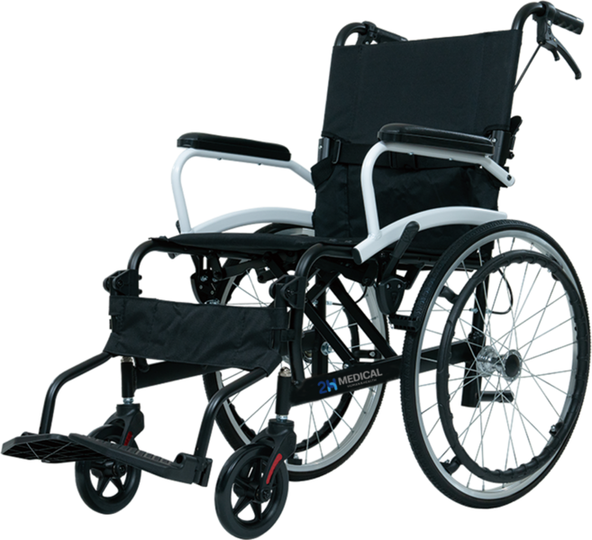 2H메디컬 라이트휠체어 11kg 초경량 알루미늄 수동 접이식 휠체어, 일반형 (11kg) + 전용방석 Set, 1세트
