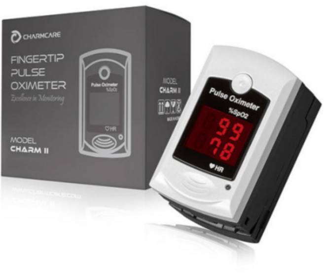 참케어 국산 의료용 산소포화도 측정기 + 전용 수납 파우치 사은품, 1개