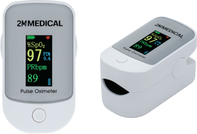 2H메디컬 산소포화도 측정기 심박수 맥박 측정 (FDA CE), 1개, 1개입