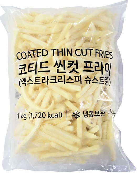 벨기에 정통 감자튀김 슈스트링, 2개, 1kg
