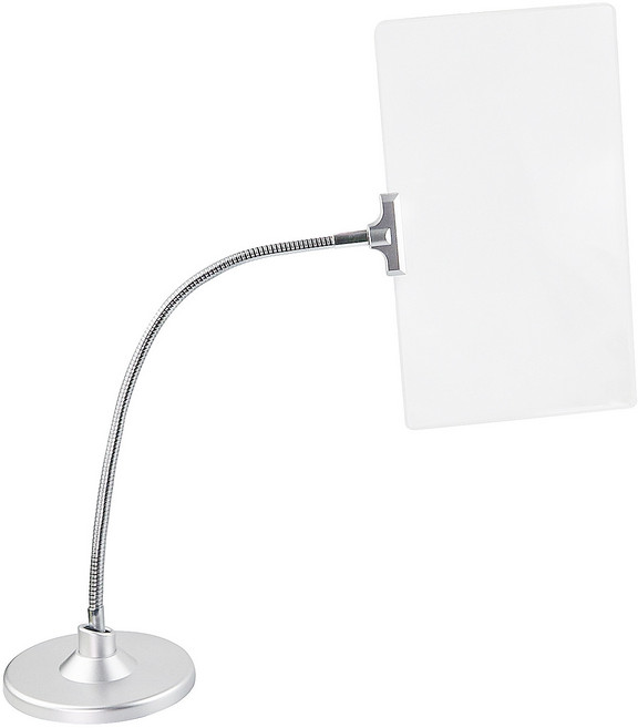 눈편한세상 스탠드 확대경 돋보기 실버색상, 1개, 실버