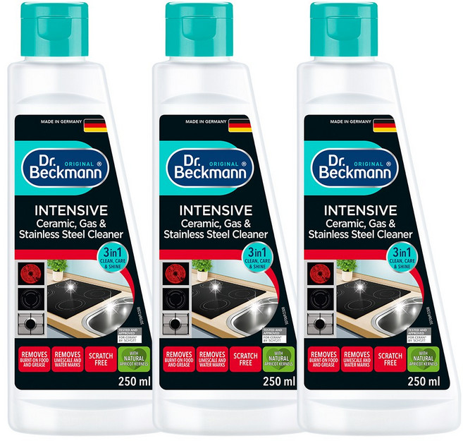 독일 닥터베크만 인덕션클리너 250ml x 3개_가스렌지 스테인레스 겸용, 3개