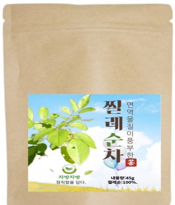 찔레 잎 순차 45g 가마솥 덖음 전통차, 1개입, 3개