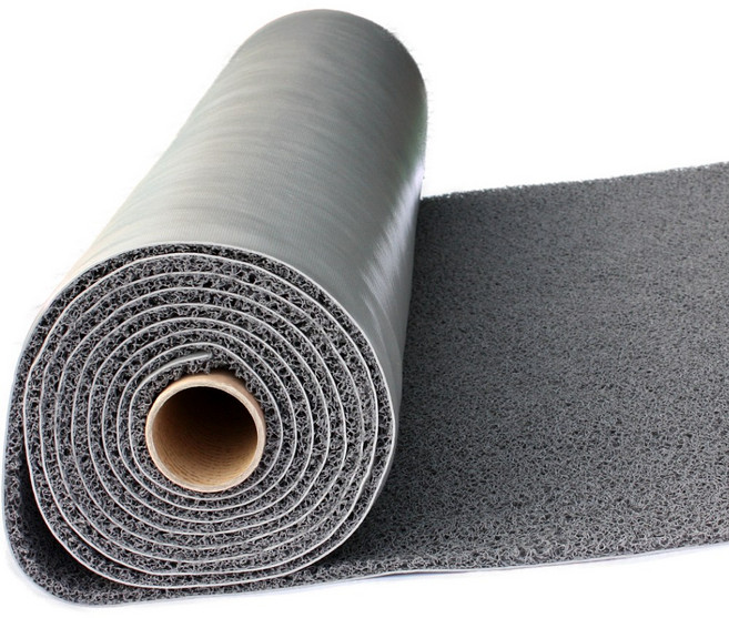 초면애 미끄럼방지 코일매트 10mm 두께 폭120cm*3M 그레이 단품형 현관매트, 회색, 1개