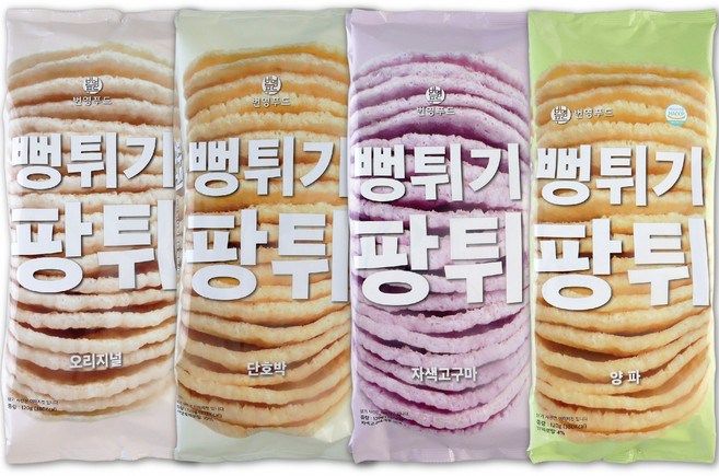 팡튀 뻥튀기 4종 세트, 120g, 4개