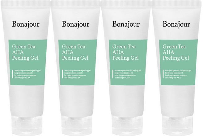 보나쥬르 그린티 AHA 필링젤, 150ml, 4개
