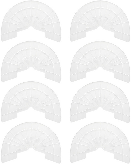 4쌍세트 신발 운동화 밑창 보강 구두 뒷굽 고무 보강제 패드 구두뒤 바닥 보호 관리 수선 얇은 보수제, R45048E(솔리드투명, 4세트