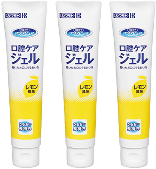 가와모토 구강 보습 겔 구강건조증 레몬맛, 3개, 40g