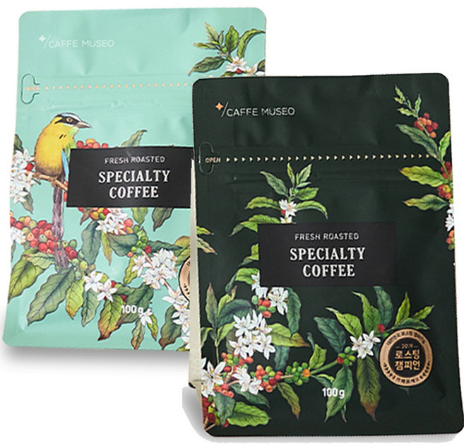 갓볶은 커피 카페뮤제오 카뮤 블렌드 HACCP인증, 1개, 100g, 홀빈(분쇄안함)