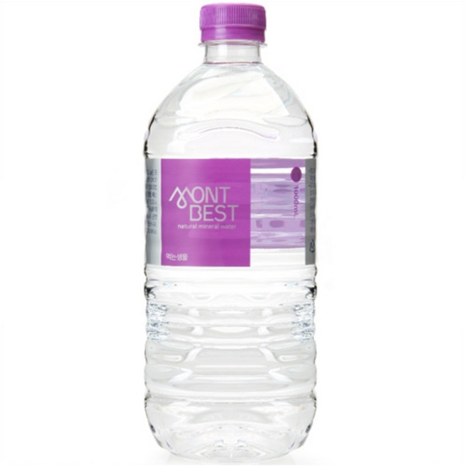 몽베스트 생수 1000mL X 48개 유무라벨 랜덤발송, 1L