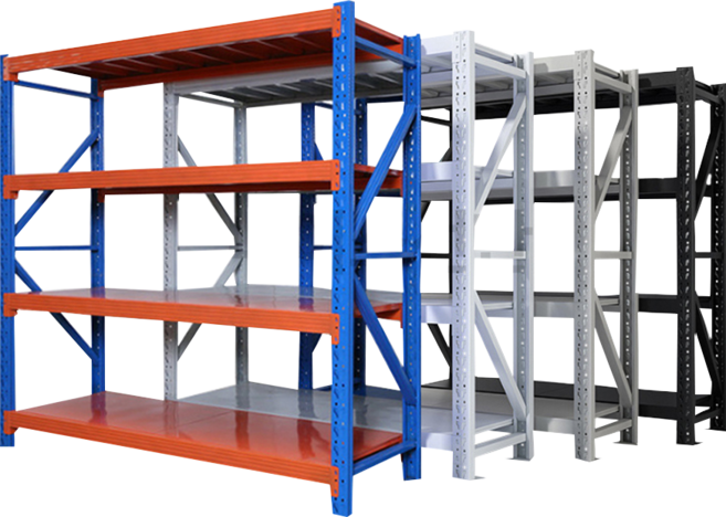 나이스선반 중량랙 하중총1000kg 높이2m 고무망치 무료증정 하중 무볼트 철제선반 경량랙 앵글선반 조립식 창고선반 파렛트랙 물류선반 튼튼한선반, 1세트, 블루오렌지 연결형 2000X1080X600 2단