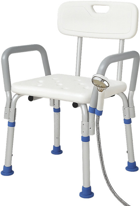 [온니웰] 노약자 환자 어르신 등받이 샤워 욕실 높이조절 목욕의자, 일반형, 1개
