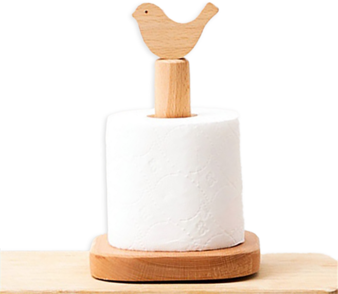 나무팩토리 원목 휴지걸이 휴지거치대 나무휴지 꽂이 홀더, 스몰버드, 1개