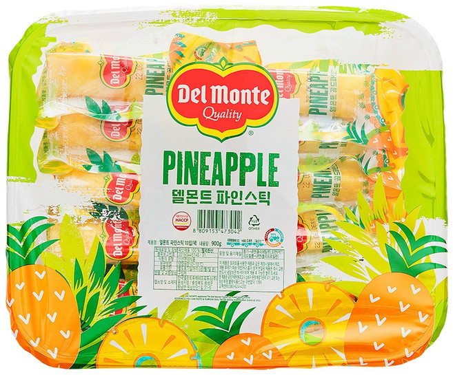 델몬트 과일보감 골드 파인애플 스틱 파인스틱, 10개