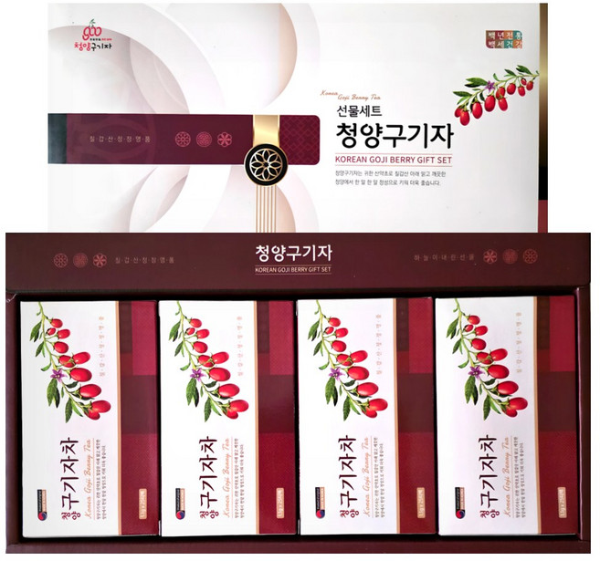 국산 청양 구기자 티백차 100개입 추석 명절 차선물세트, 1박스