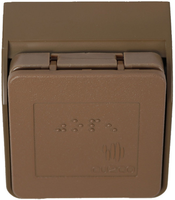 쿠스코 ZC-C81 1구 코너 가구콘센트 브라운, 1개