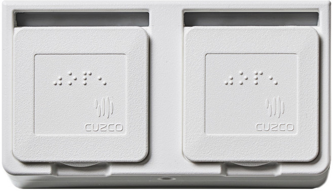 쿠스코 ZC-ABC 2구 코너 가구부착콘센트, ZC-ABC 화이트41898138, 1개