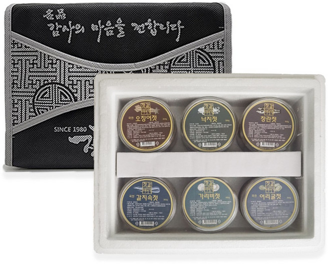 [젓갈이야기] 다양한 구성 젓갈 선물세트 효도 감사 명절선물, 1세트