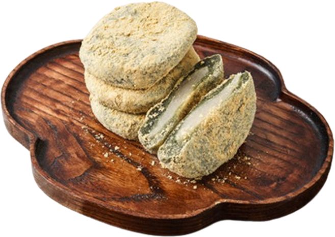 리타방앗간 콩쑥개떡 16EA 1BOX / 2BOX 쑥향 가득 고소한 옛날팥찹쌀떡, 16개, 60g