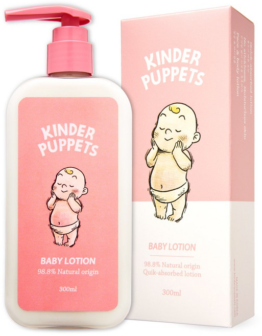 킨더퍼페츠 유아용 수분보습 로션, 3개, 300ml
