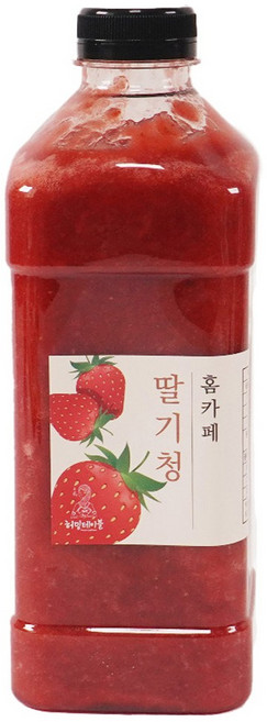 딸기폭탄 수제 딸기청 홈카페 허밍테이블 (국내산), 1kg, 1개, 1개입