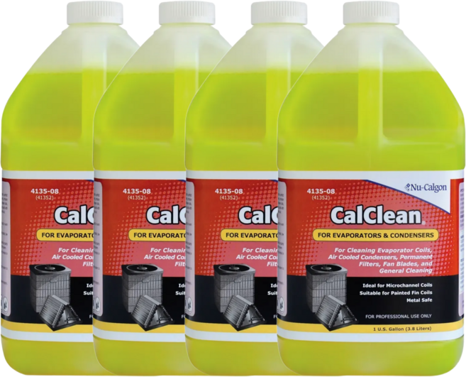 칼크린 에어컨세척제 냉각핀세정제 에어컨청소약품 세척장비 미국친환경, 4개, 3.78L