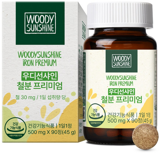 우디선샤인 철분 프리미엄, 1개, 90정