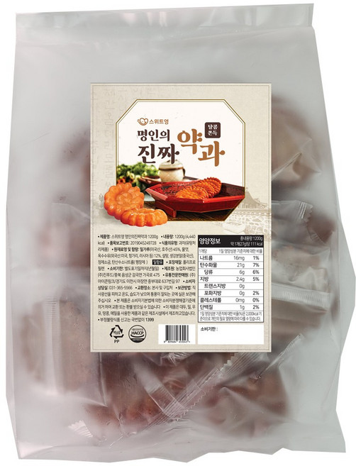 스위트영 명인의 진짜 약과, 1.2kg, 1개