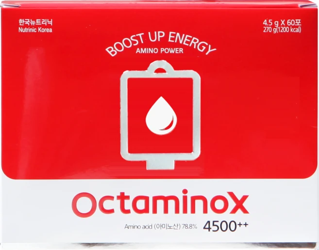 옥타미녹스 4500++ 60포 골프/사이클/러닝/마라톤/테니스/등산/피트니스/아미노산/아르기닌/BCAA, 270g, 1개 - 쿠팡