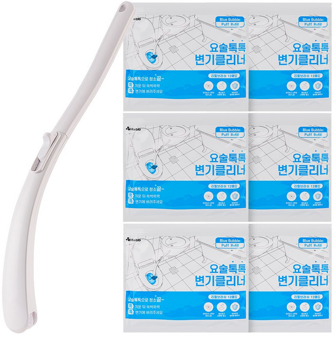 하비비 요술톡톡 변기클리너 스틱1개+리필브러쉬72개입, 720g, 1세트