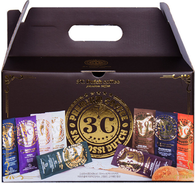 삼도씨 더치커피 원액 콜드브루 4가지맛 블세수예 혼합 고급 선물세트, 80개, 30ml, 1개입, 30mg