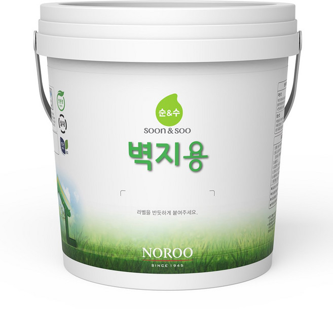 노루페인트 순앤수 수성페인트 벽지용 2L 계란광, 벽지용 2L 밝은그레이, 1개