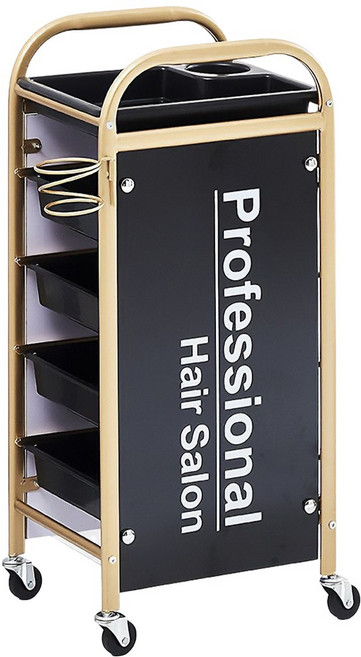 공간녹백 미용실 트레이 미용 츄레이 추레이 가위 정리대, 1개, 골드