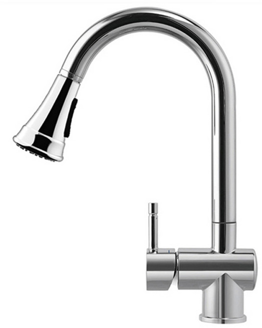 한샘 MSYS MF700 거위목 주방 싱크대 수도꼭지 무광 수전 교체, 1개