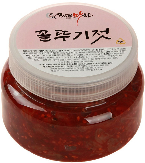 세장원 3대맛찬 꼴뚜기젓, 1개, 500g