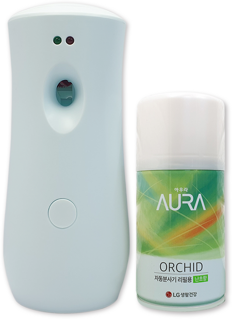 블라썸 자동분사기 본체1개 + 아우라 자동분사 리필 난초 280ml 1캔, 1개