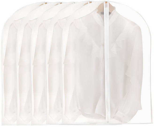 픽댓 반투명 옷커버 지퍼형, 1개입, 5개