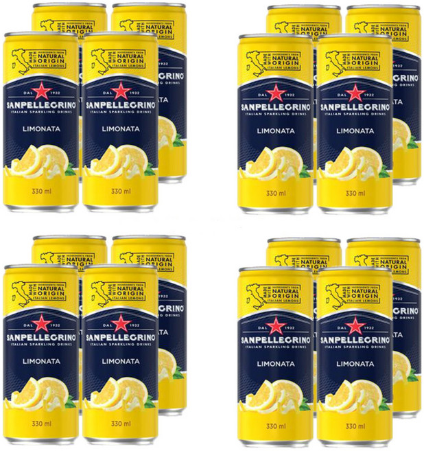 산펠레그리노 리모나타 레몬 330ml x 16캔, 16개