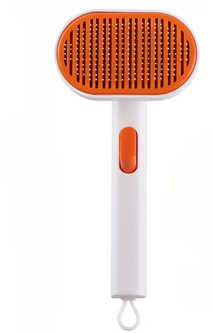 SOONTAN 톡톡 강아지 고양이 죽은털 제거 원터치 브러쉬, 1개, 주황