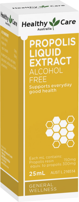Healthy Care 헬씨케어 알콜프리 액상 프로폴리스 25ml Propolis Liquid Alcohol Free, 1개