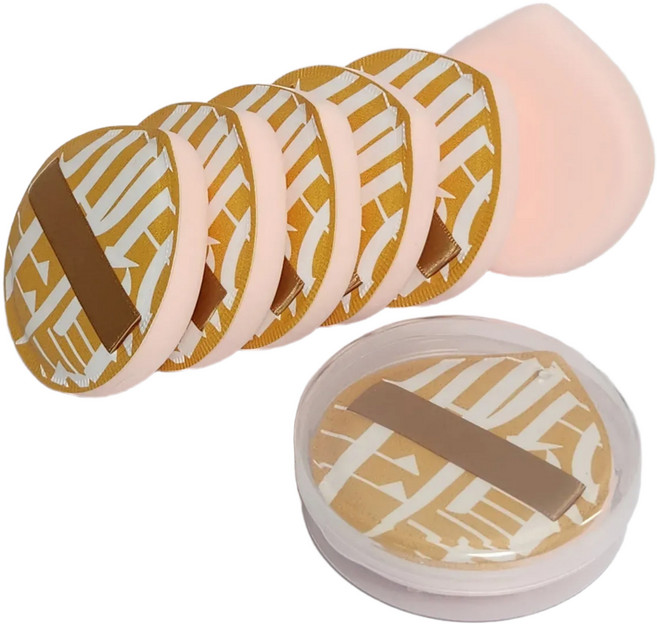 큐히트 틱톡 아기궁둥이 퍼프, 10개, 옐로우